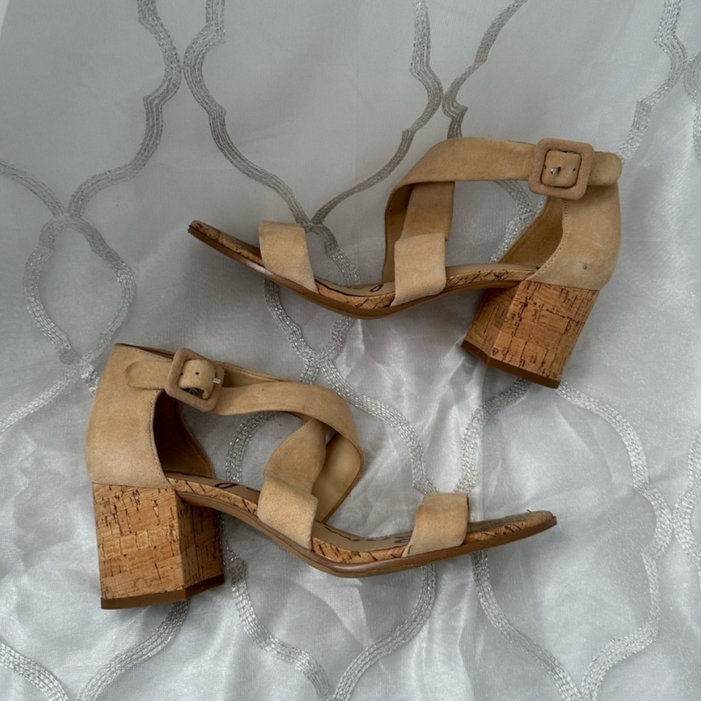 Sam Edelman Tan Suede Sandals